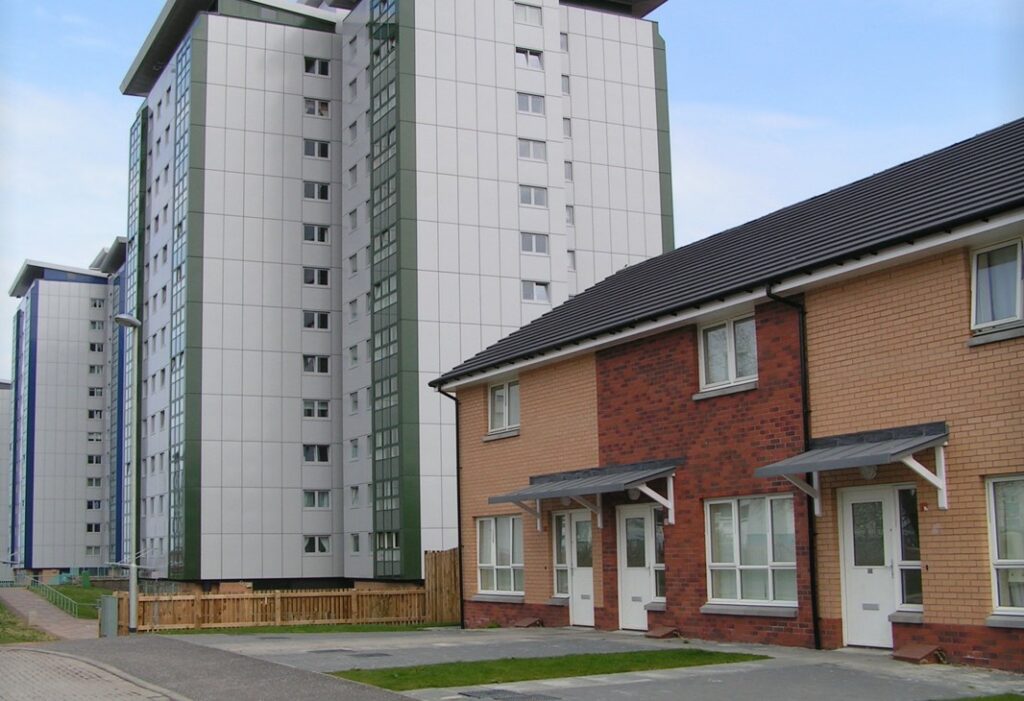 An image of a West Whitlawburn Housing Community Development.