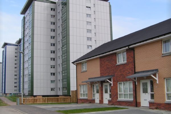 An image of a West Whitlawburn Housing Community Development.